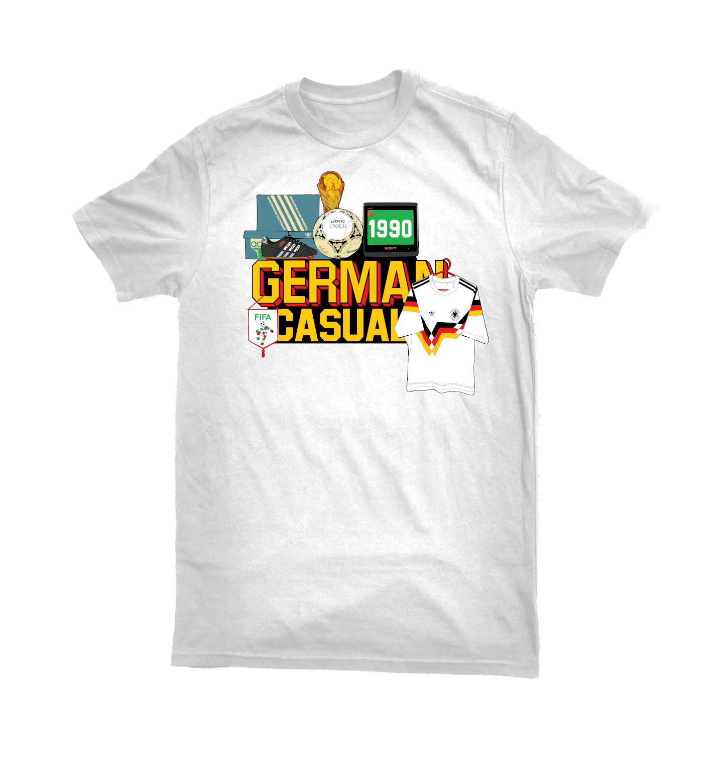 German Casuals - WM 1990, T-Shirt verschiedene Farben