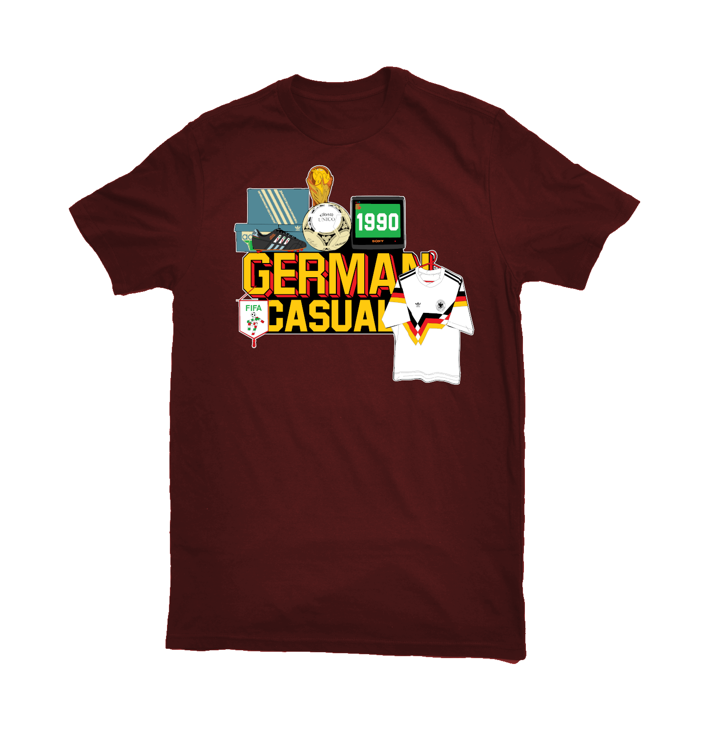 German Casuals - WM 1990, T-Shirt verschiedene Farben